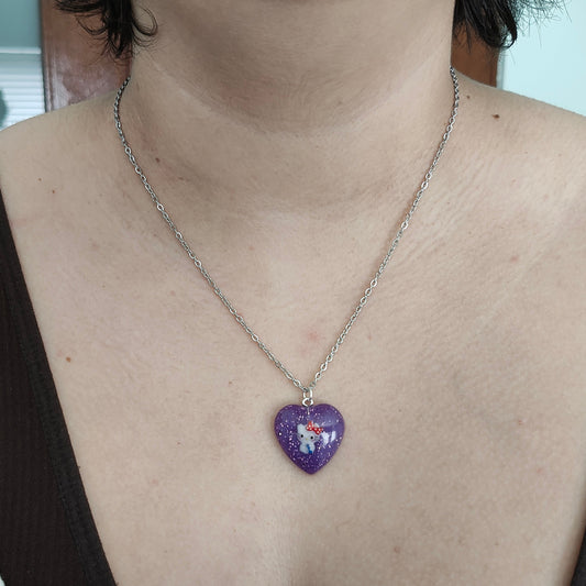 Elevate your accessory game with this stainless steel link cable chain necklace featuring a vibrant hello kitty character pendant. At 18.5 inches, it's the perfect length for everyday wear. Let this charming necklace add a touch of fun to your outfit and showcase your love for this beloved character.