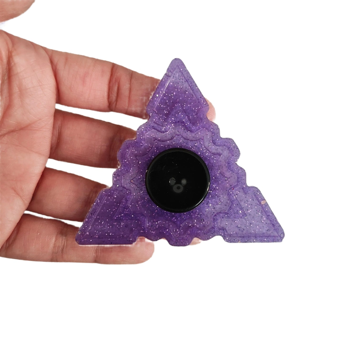 Knickknacks - Resin triangle fidget spinner