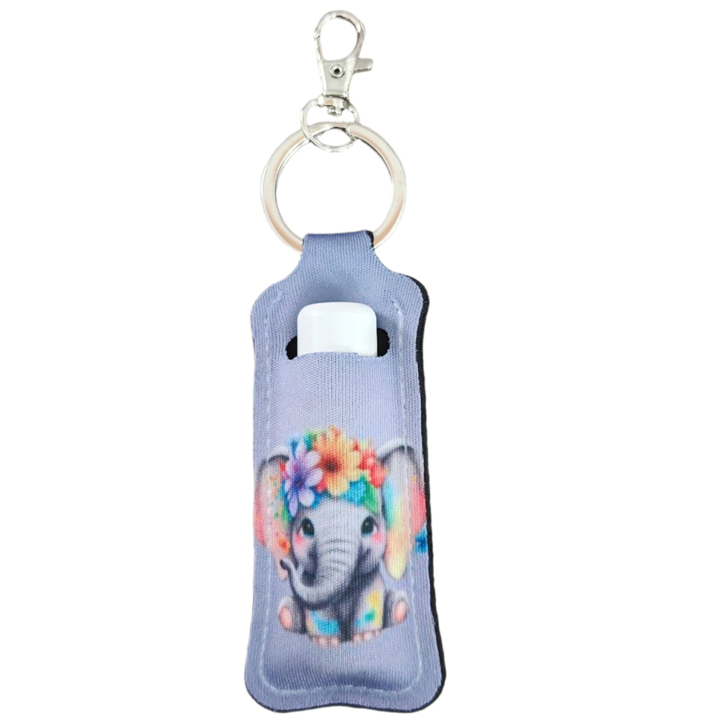 Keychain - Sublimated lipstick holder (elephant)