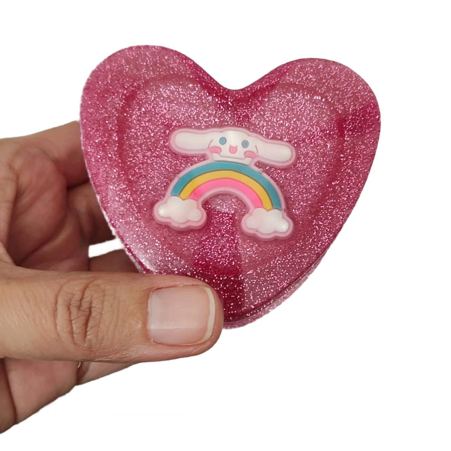 Knickknack - Heart with character lid jewelry box