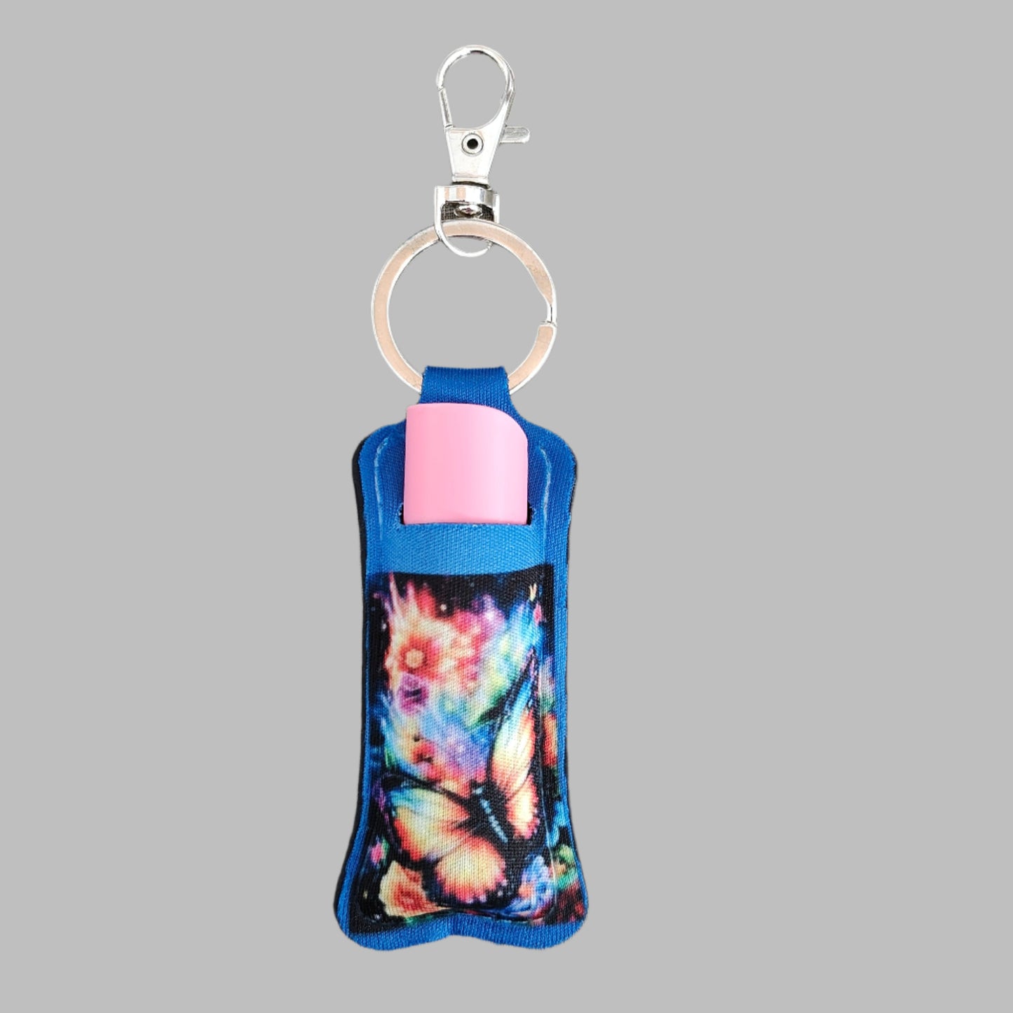 Keychain - Sublimated lipstick holder (Butterfly)