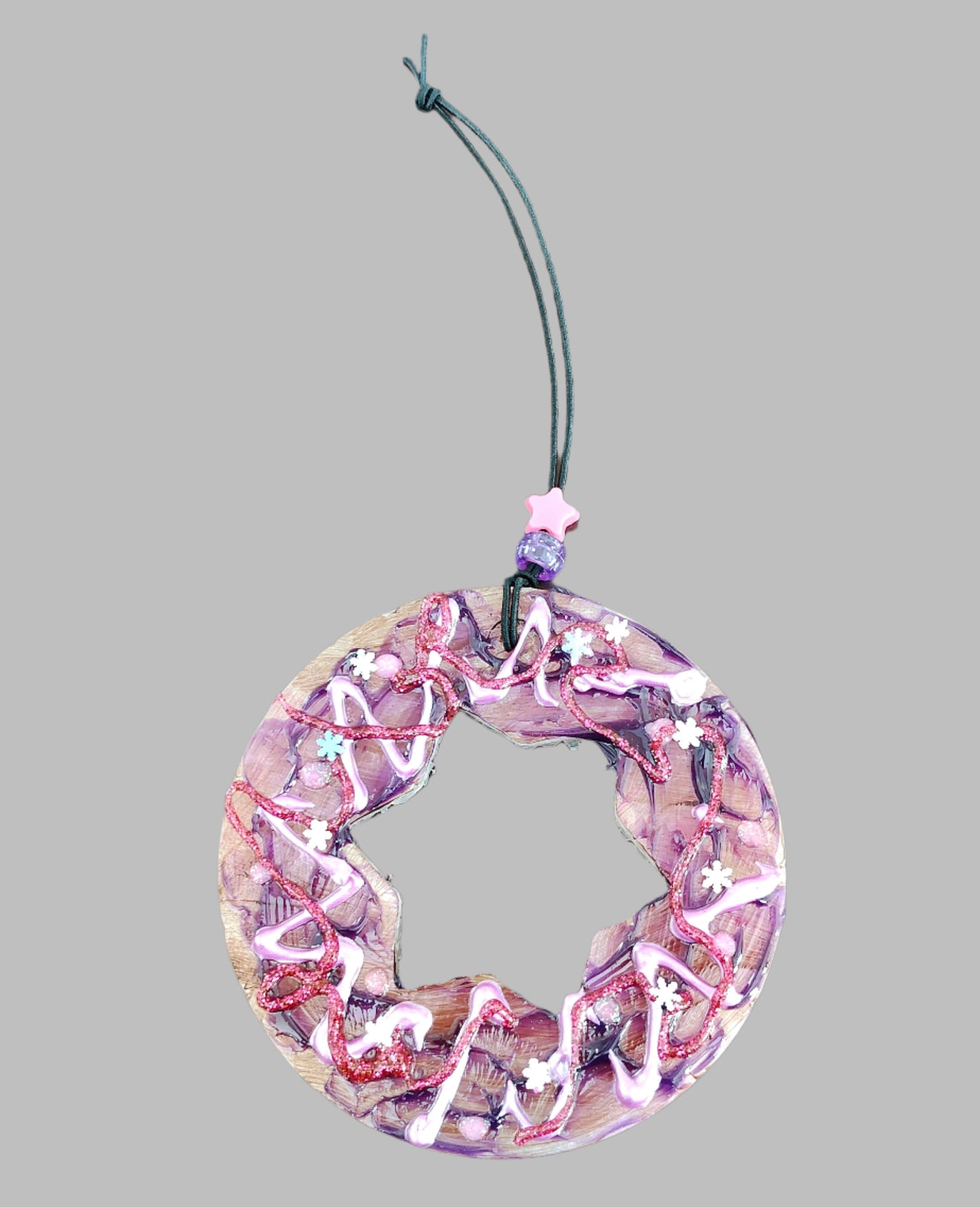 Freshie - Donut with sprinkles and star inner shape