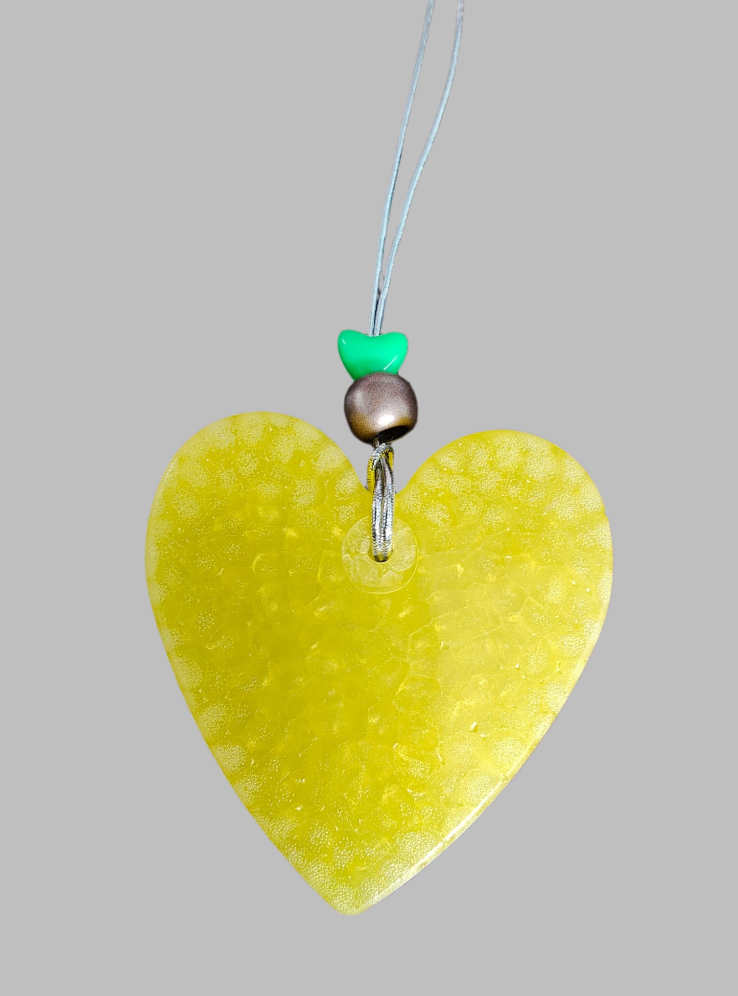 Freshie - Yellow Heart With Bead