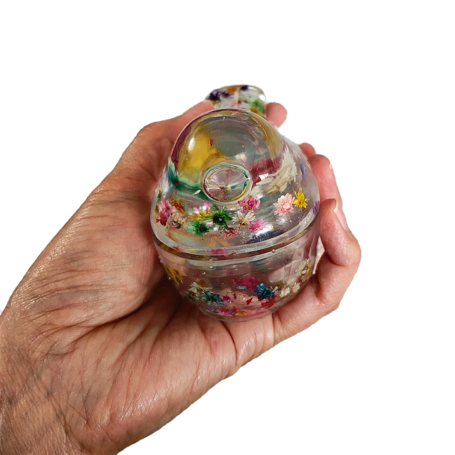 Knickknack - Resin bird trinket with lid