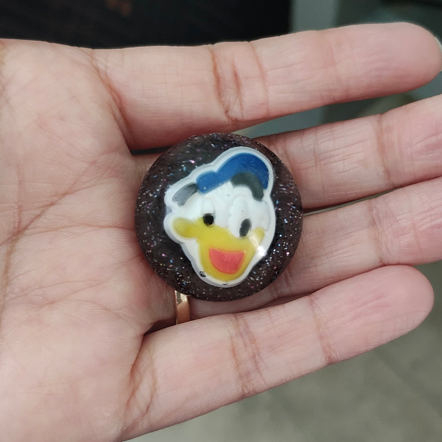 Pin - 3D resin Donald duck pin with silver butterfly clutch