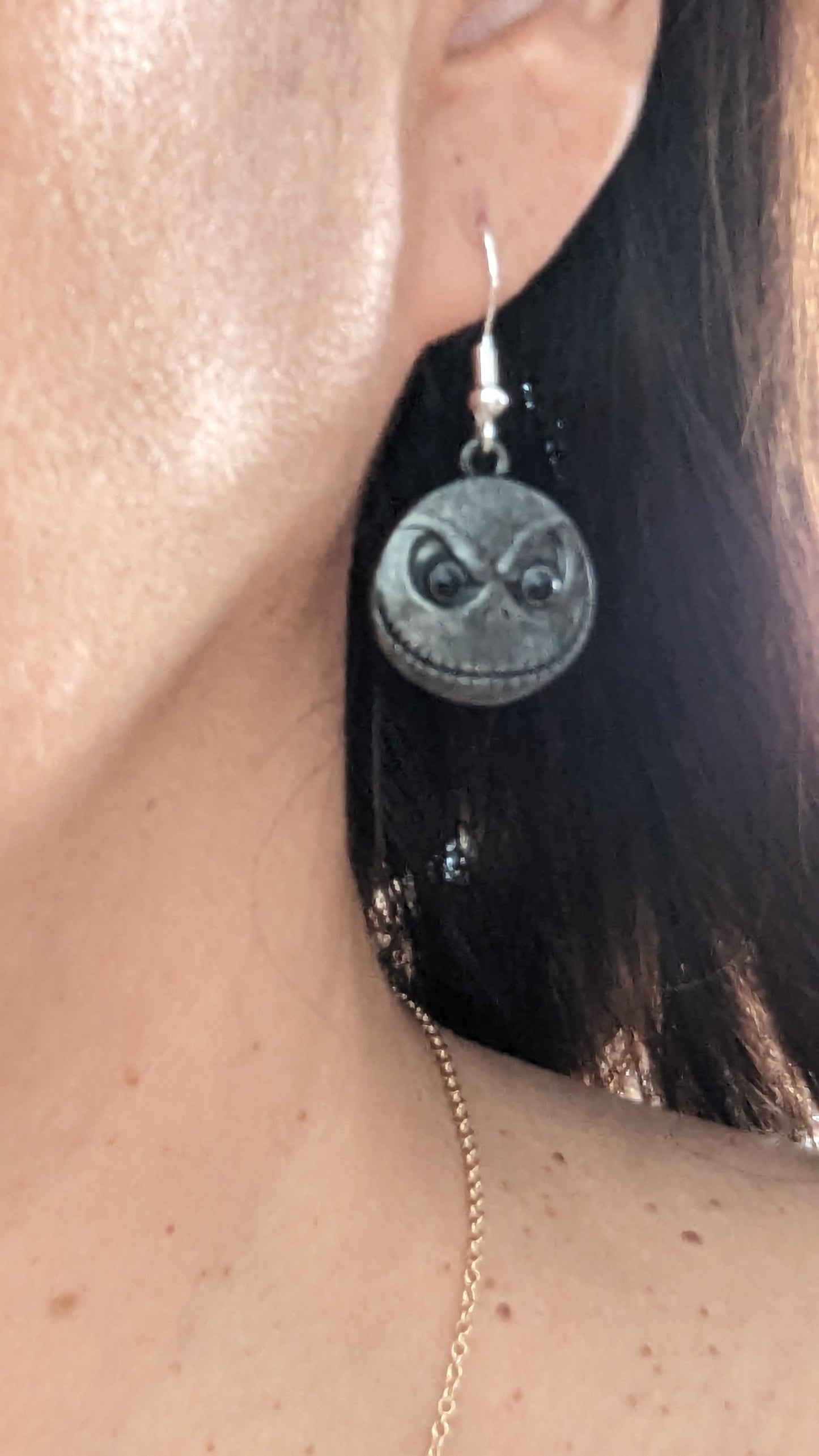 Earrings - Jack face on hook