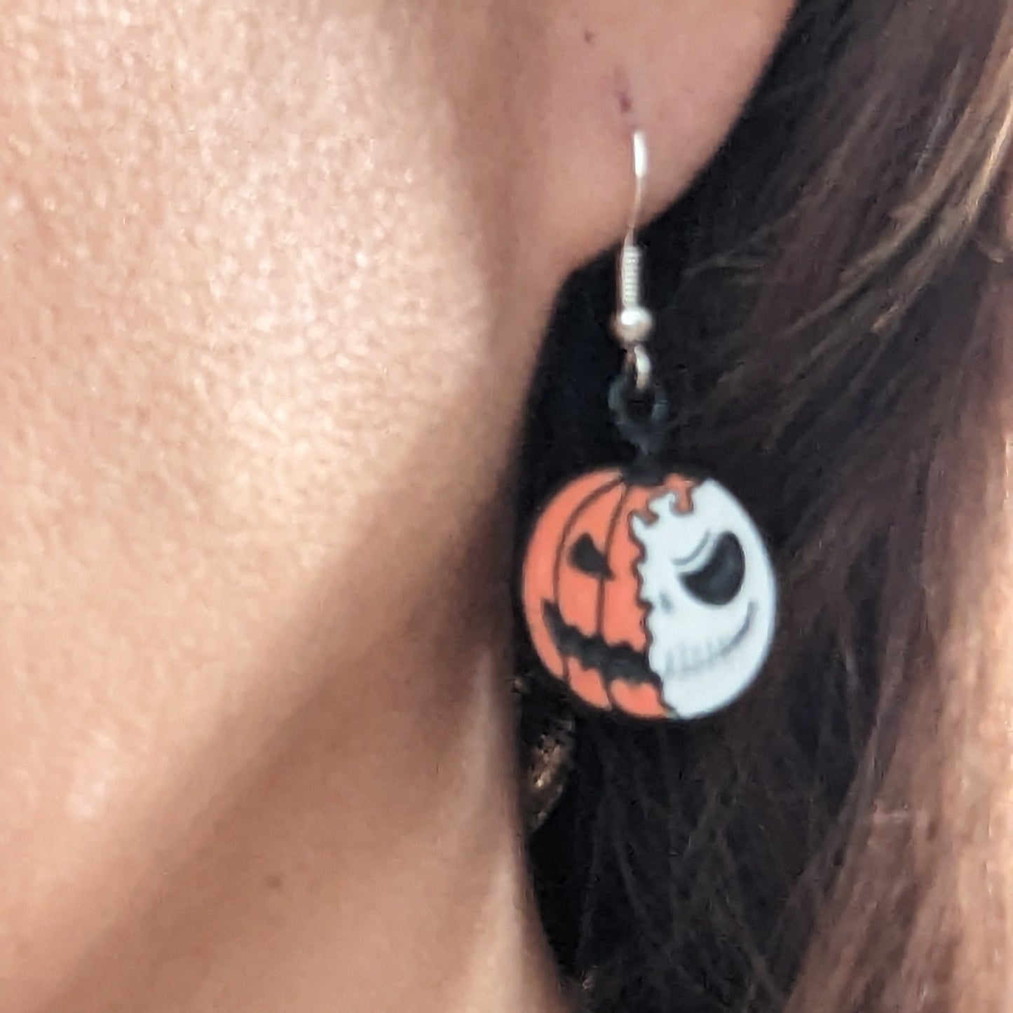 Earrings - Pumpkin Sally Jack on hook