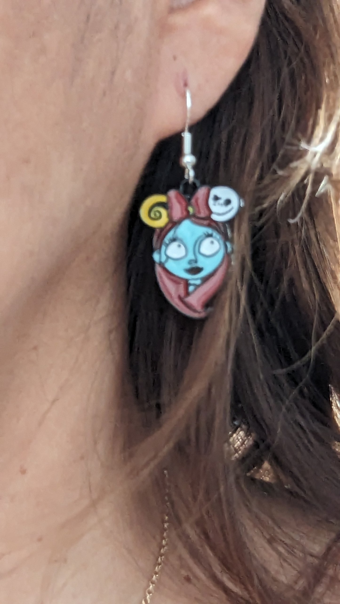 Earrings - Jack & Sally on hook