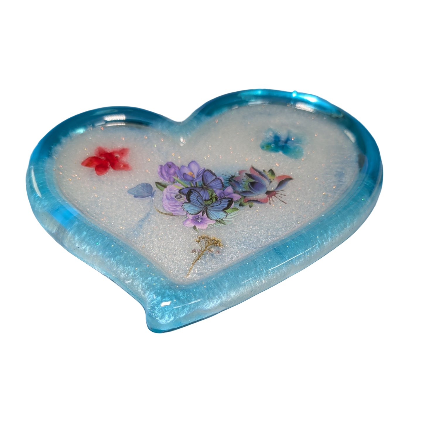 Knickknack - Resin large irregular heart tray