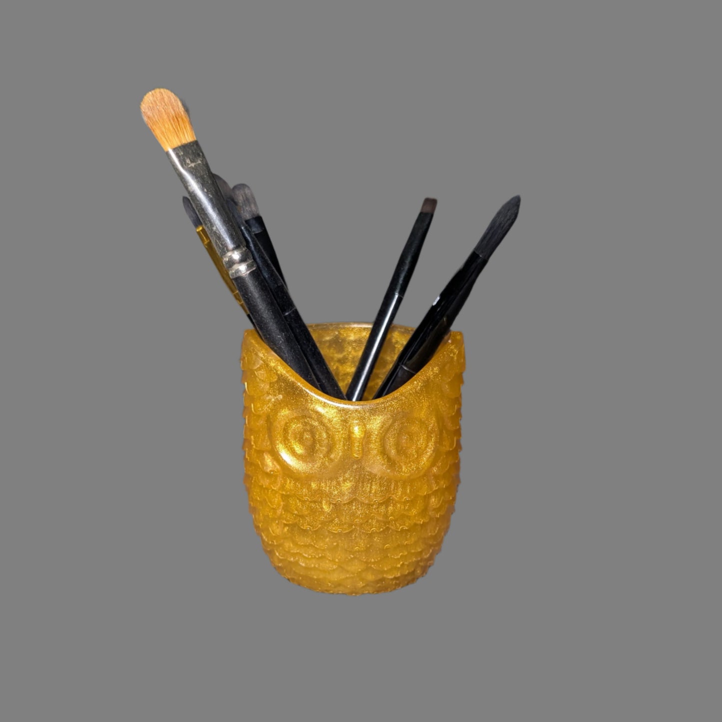 Knickknack - Resin Owl flower pot/trinket holder