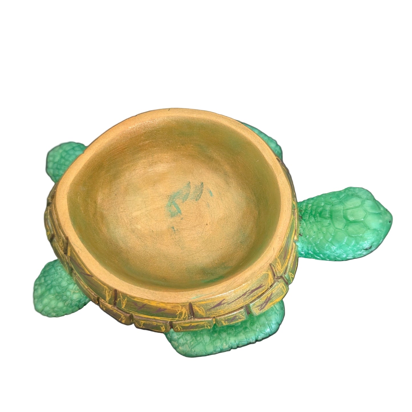 Resin Sea Turtle Jewelry Holder – Coastal Trinket Tray & Ring Dish for Vanity or Bathroom