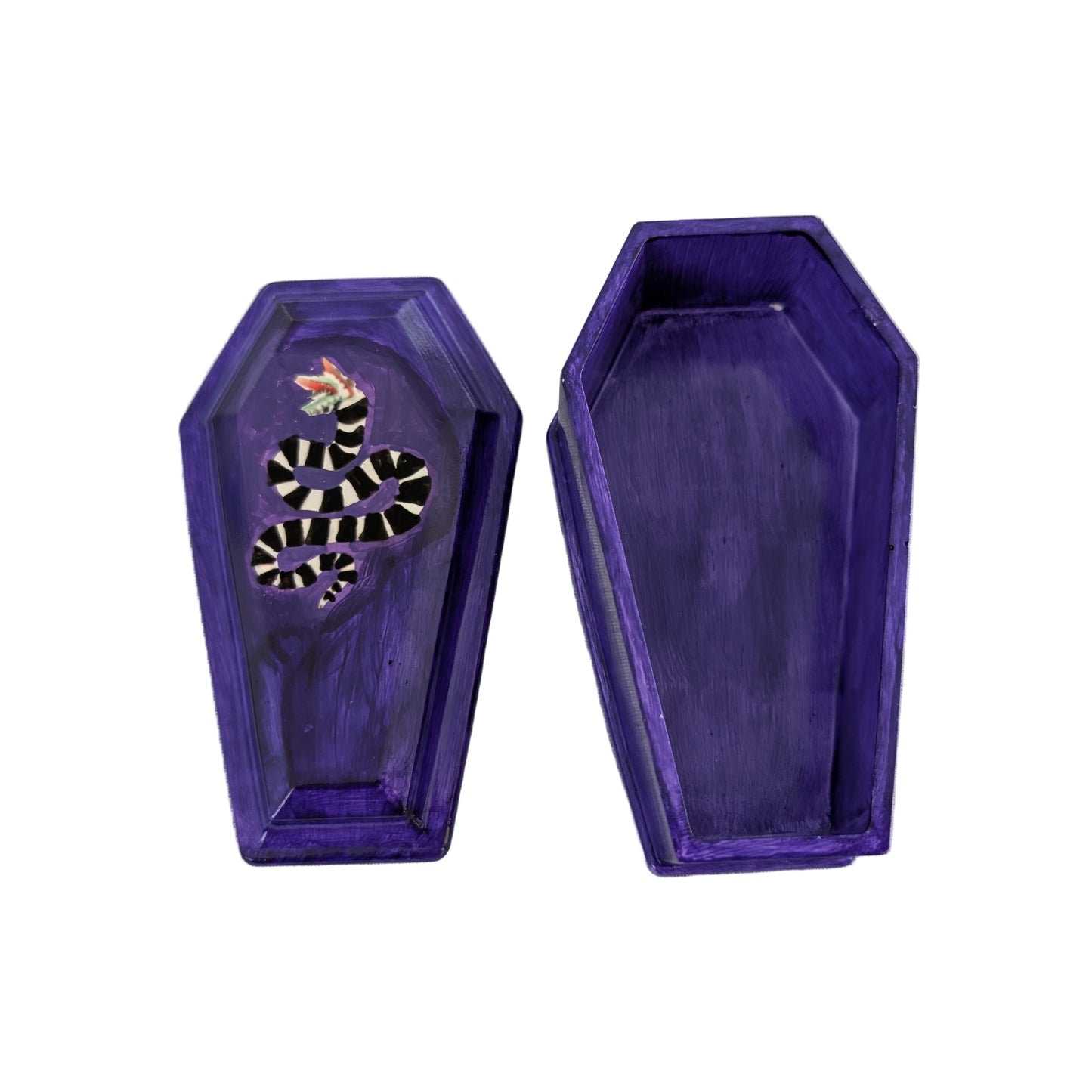 Knickknack - Resin coffin trinket box with lid