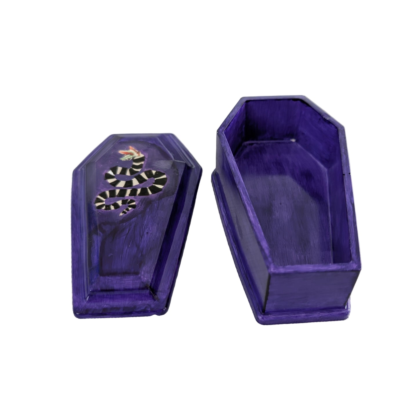 Knickknack - Resin coffin trinket box with lid
