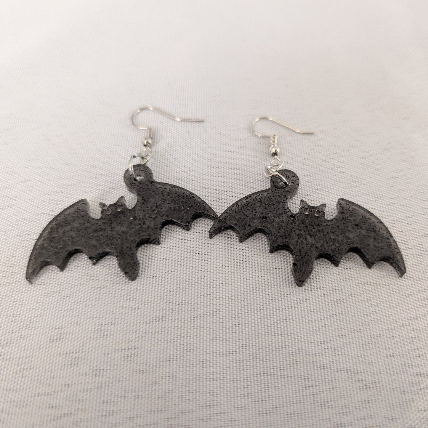 Earrings - Resin bats on hook