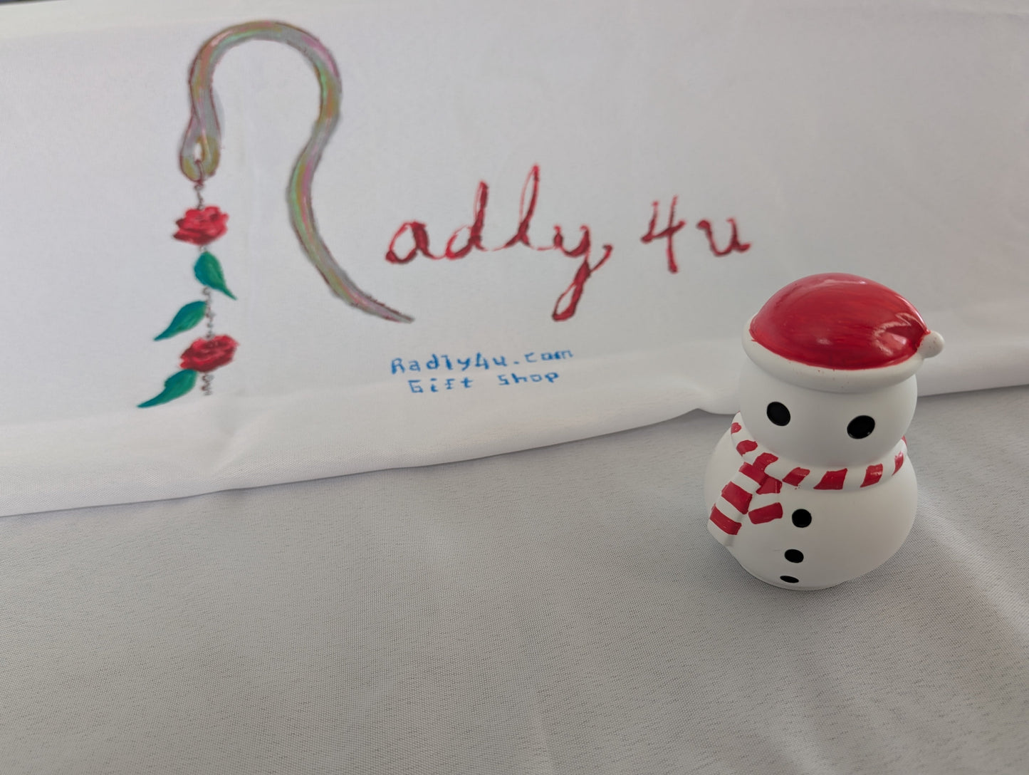 Knickknack - Resin snowman trinket with lid