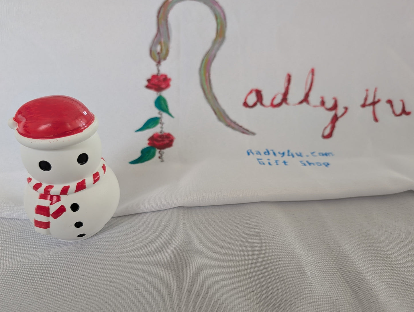 Knickknack - Resin snowman trinket with lid
