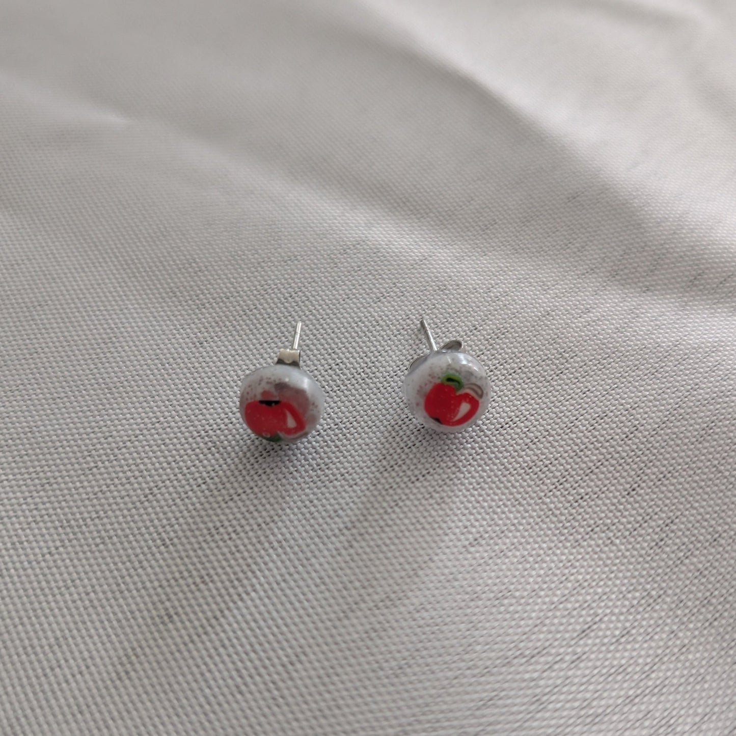 Earrings - Apple Resin studs