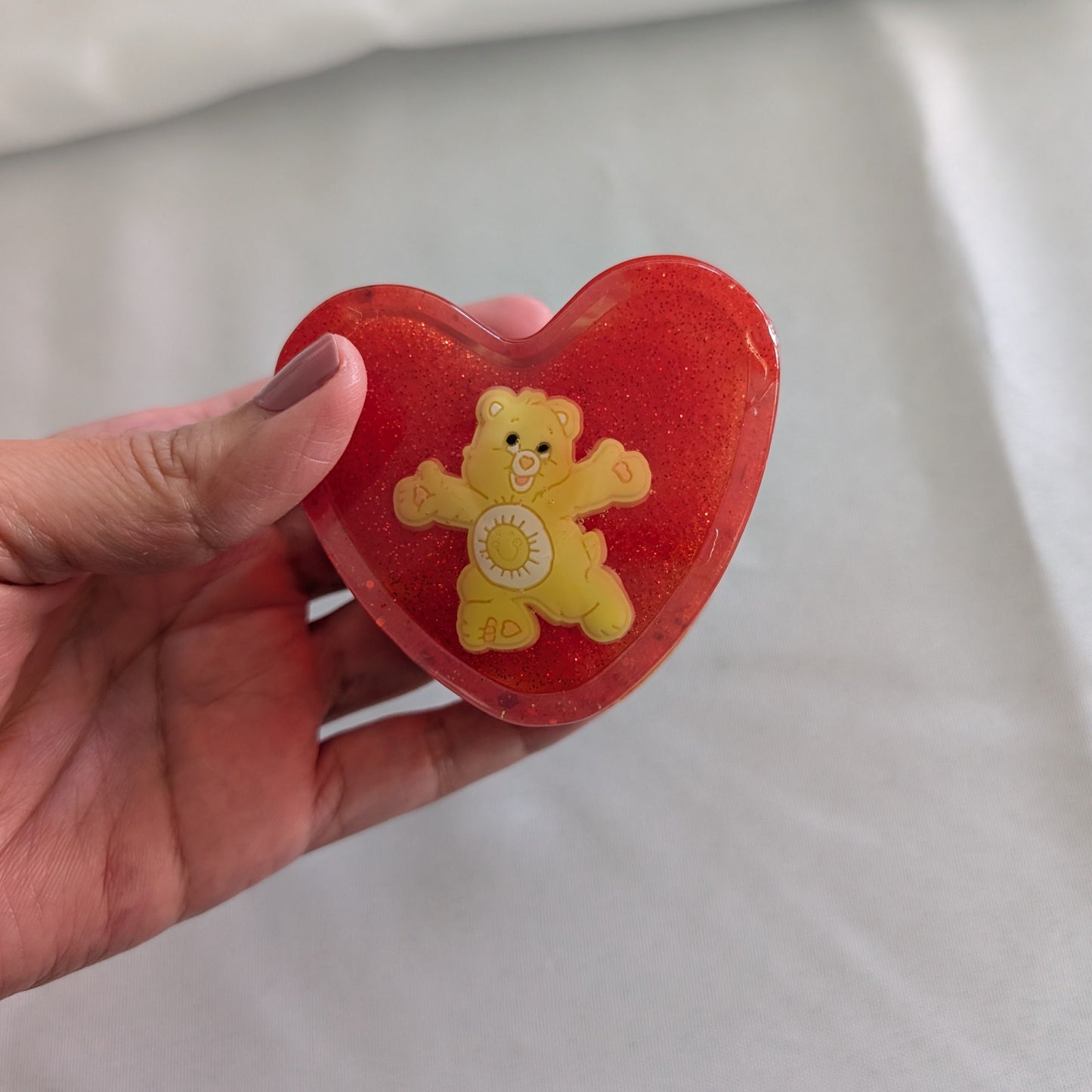 Heart with character lid jewelry box