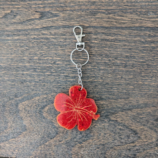 Keychain - Resin flower