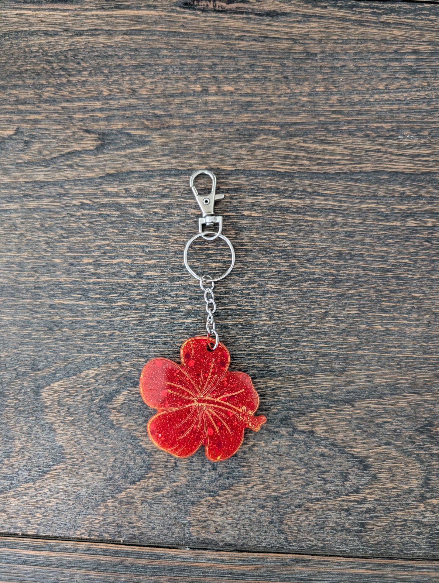 Keychain - Resin flower