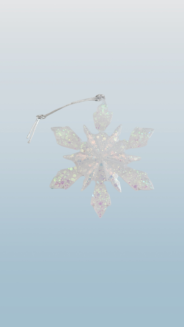 Car Ornament - Resin snowflake