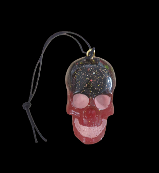 Car Ornament - Resin 3D Skull