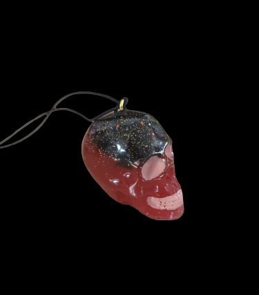 Car Ornament - Resin 3D Skull