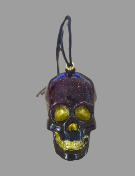 Car Ornament - Resin 3D Skull