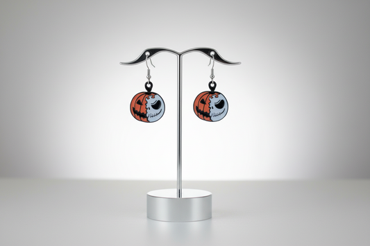 Earrings - Pumpkin Sally Jack on hook