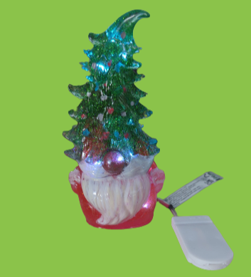 Knickknack - Resin Gnome with Christmas tree
