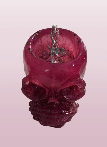 Knickknack - Resin say no evil skull trinket