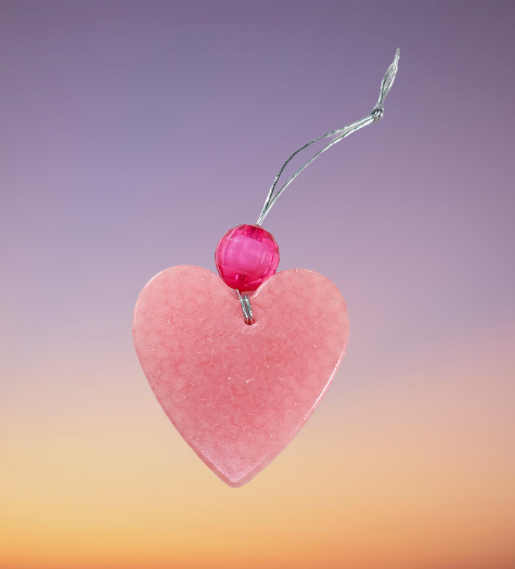 Freshie - Pink Heart With Bead