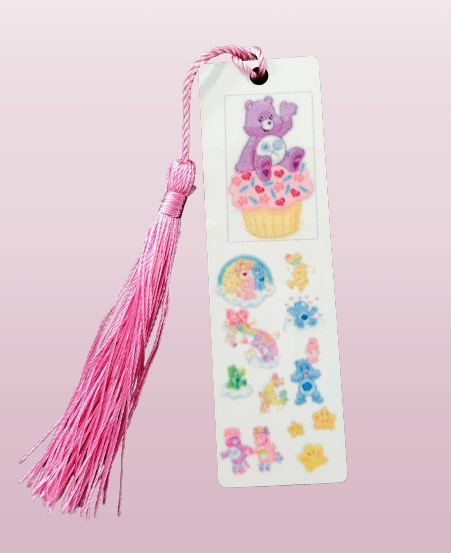 Bookmark - Sublimated double sided tassel short bookmark (Care bears)