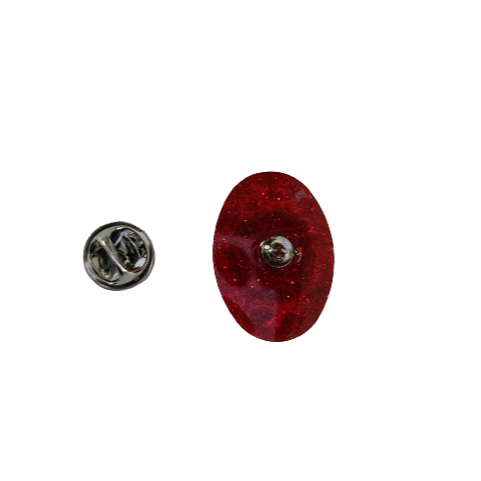 Pin - 3D Pomppompurin resin pin with silver butterfly clutch