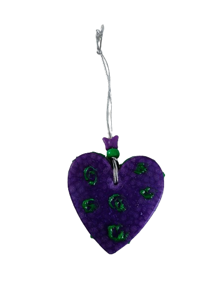 Freshie - Purple Heart With Bead
