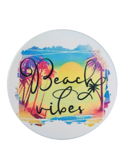 Coaster - Round ceramic coaster (custom)