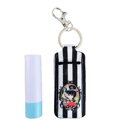 Keychain - Sublimated lipstick holder (Beetlejuice)