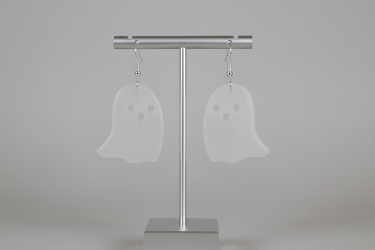 Earrings - Resin ghost on hook