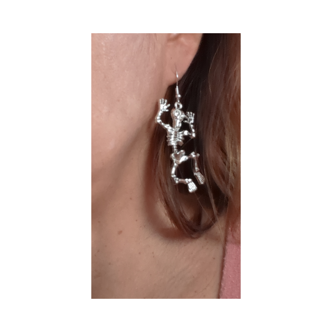 Earrings - Skeleton on hook
