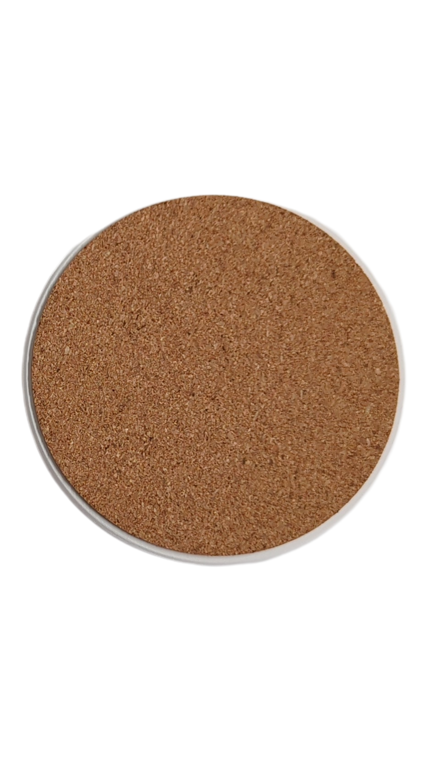 Round ceramic coaster with cardinal bird image