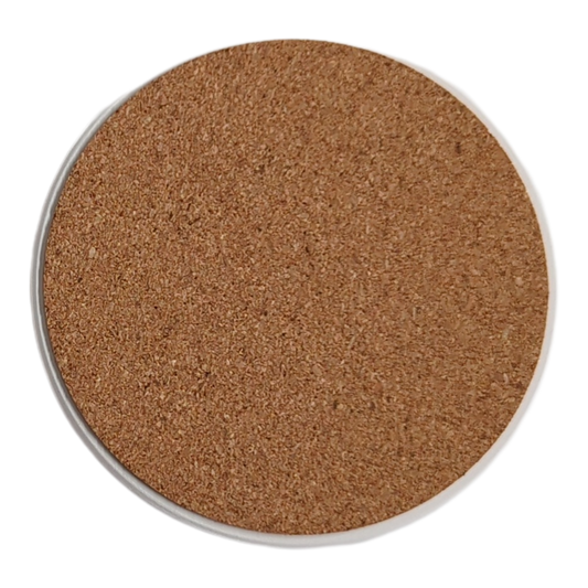 Round ceramic coaster with cardinal bird image