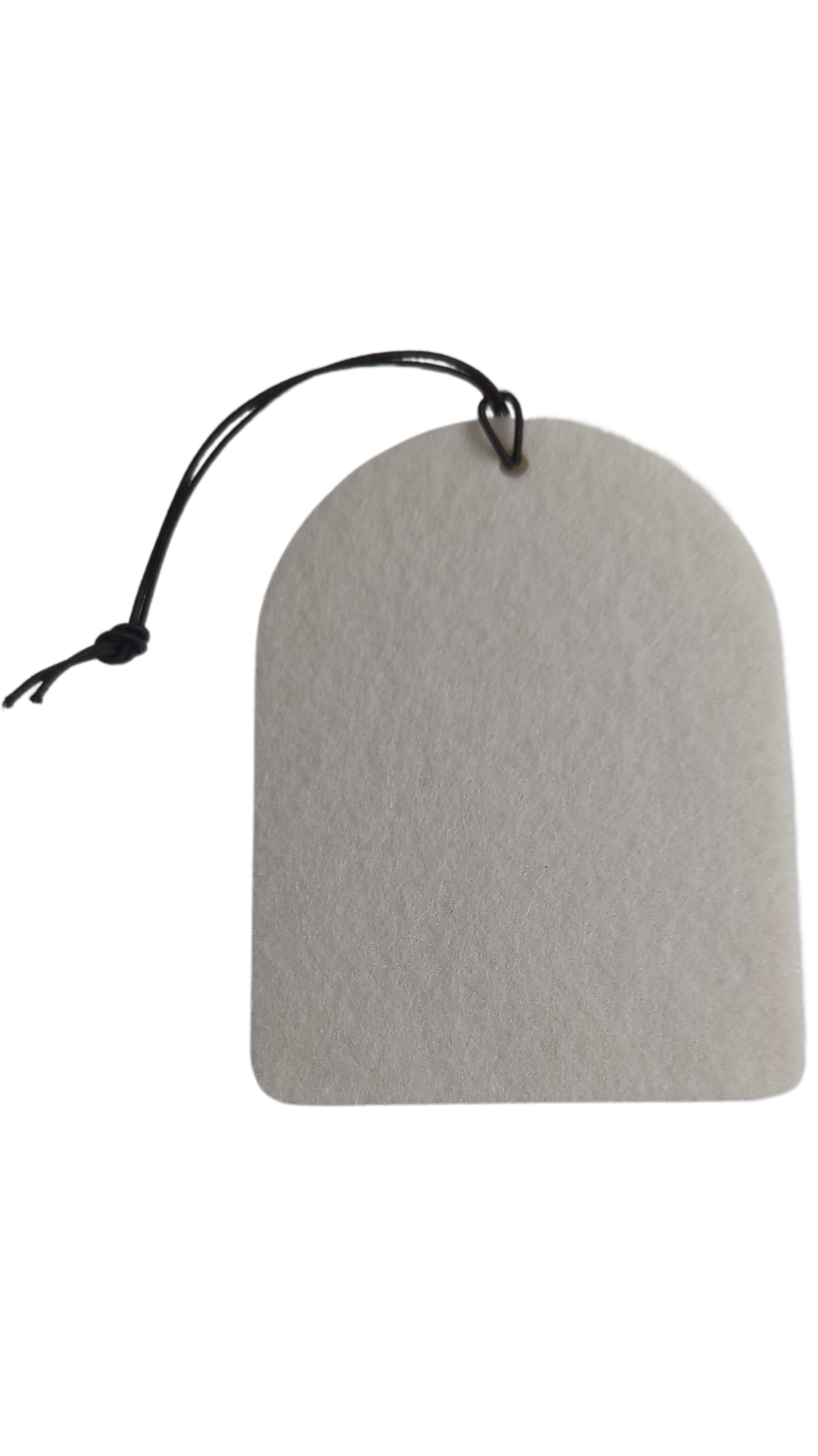 Car Ornament - Double sided rectangle Round top (Custom)