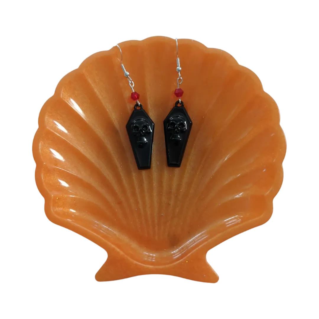 Earrings - Coffin on hook