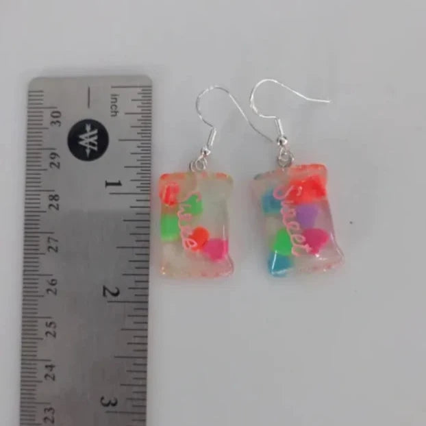 Earrings - Sweet Candy on Silver Hook
