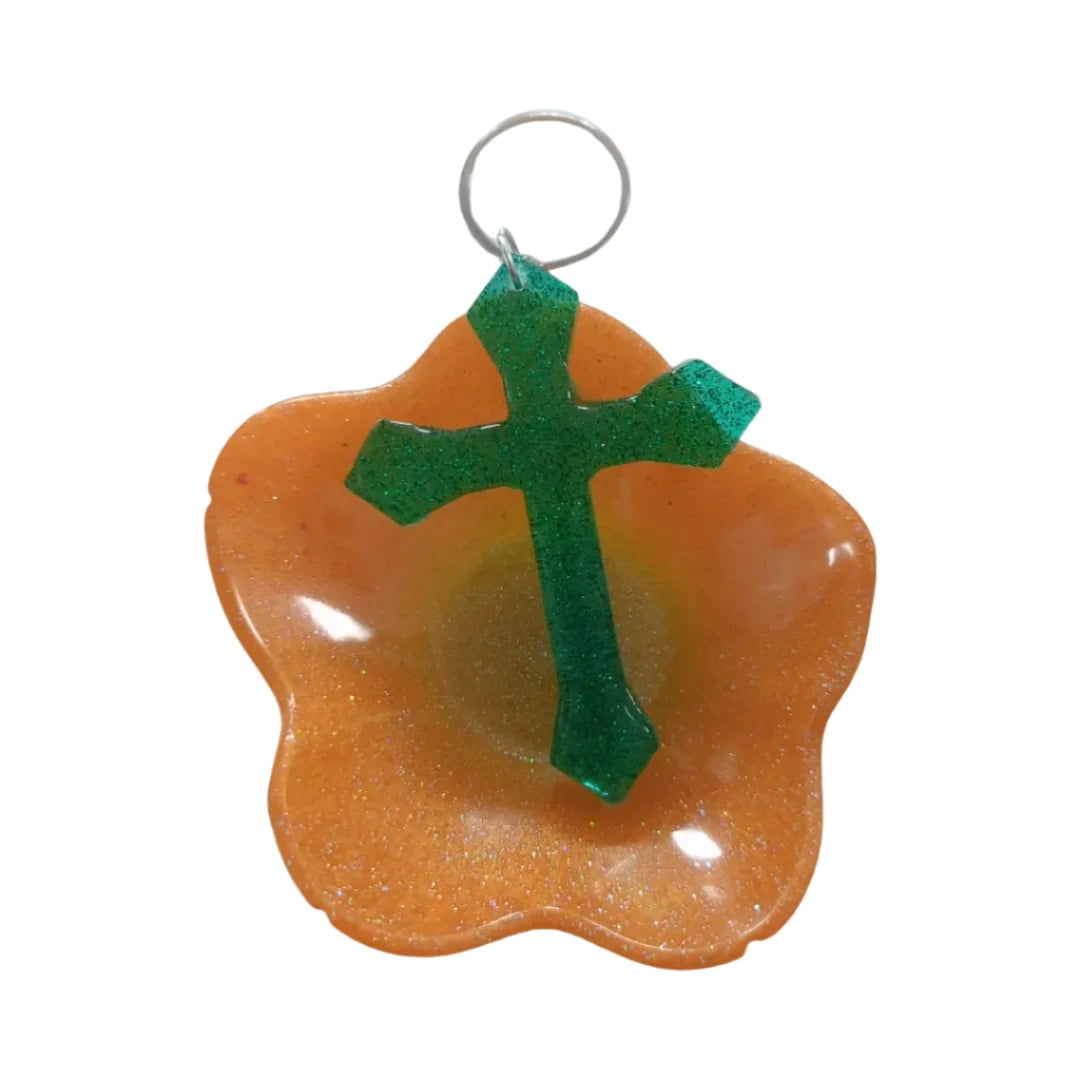 Keychain - Resin cross