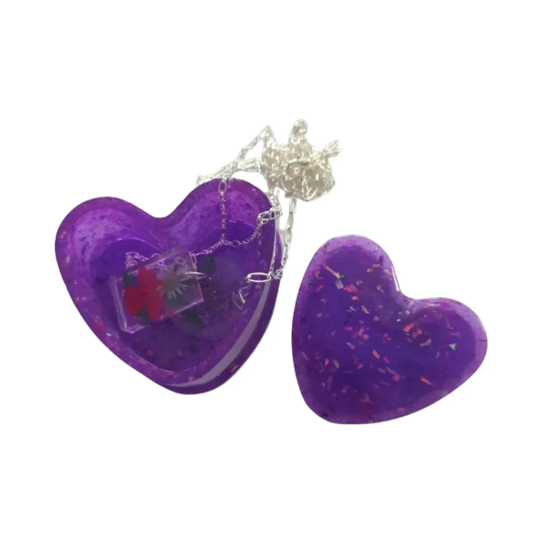Heart with lid jewelry box