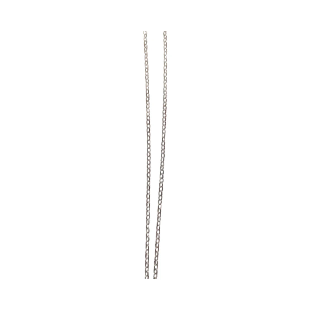 Necklace - 17.5 inches 925 silver link chain with rainbow heart charm