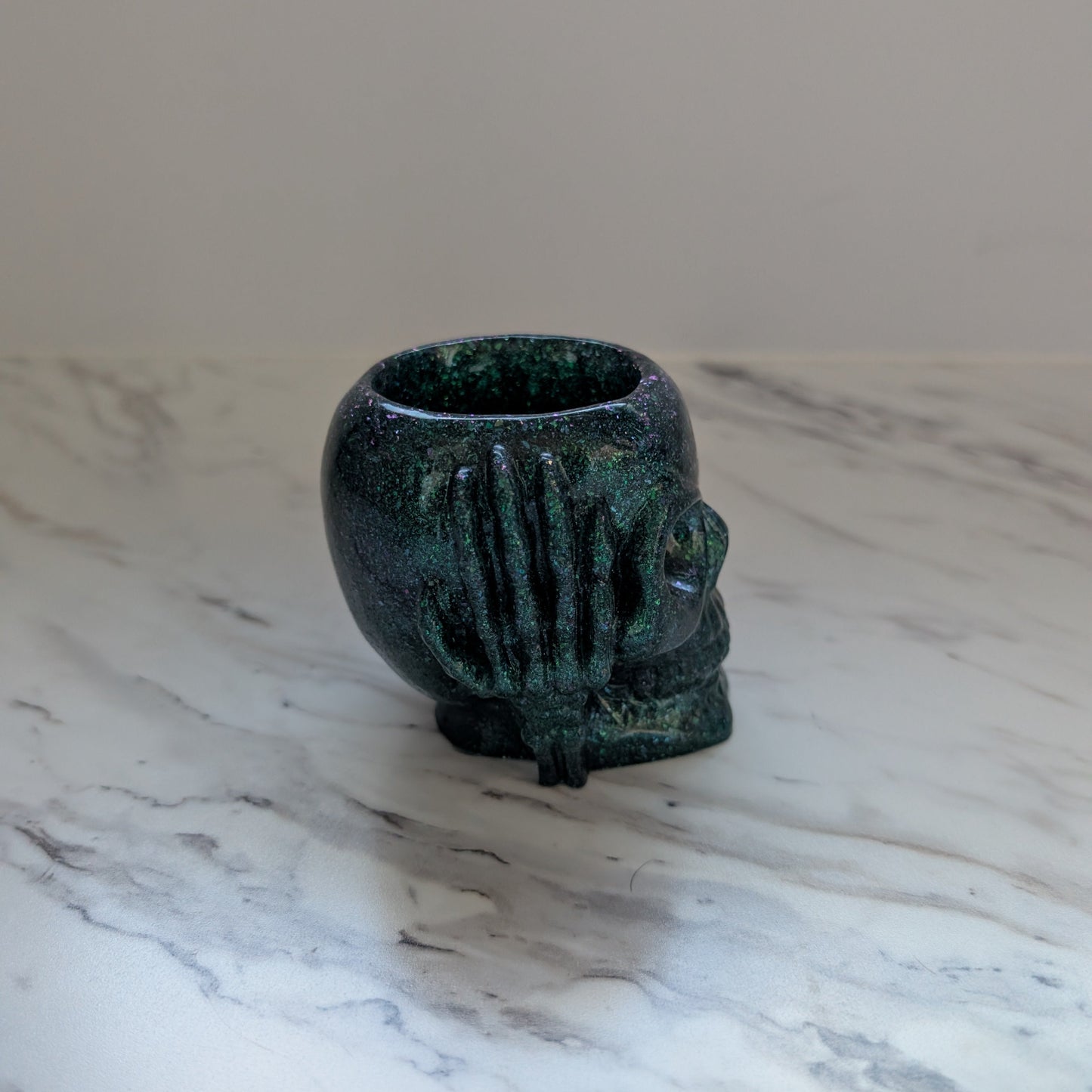 The "Three Wise Skulls" Gothic Trinket Dish Collection