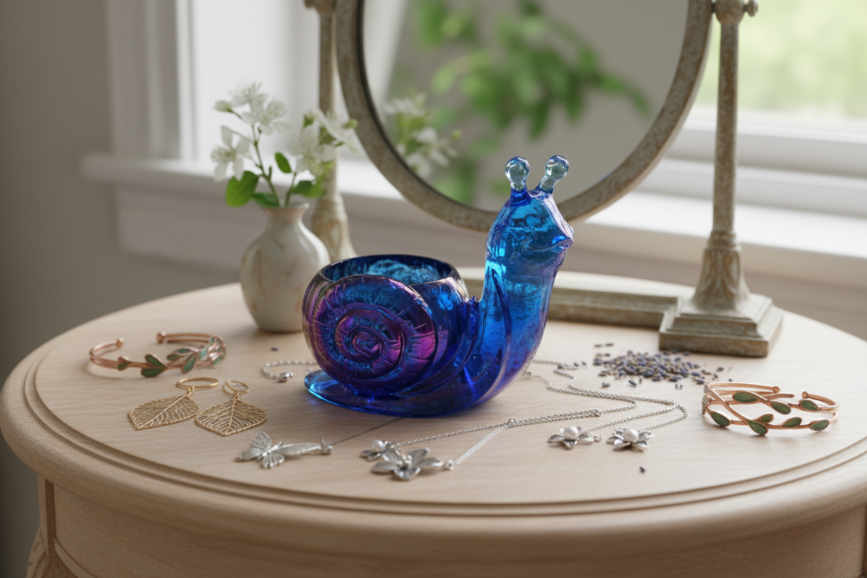 Snail Deep Resin Trinket & Key Dish