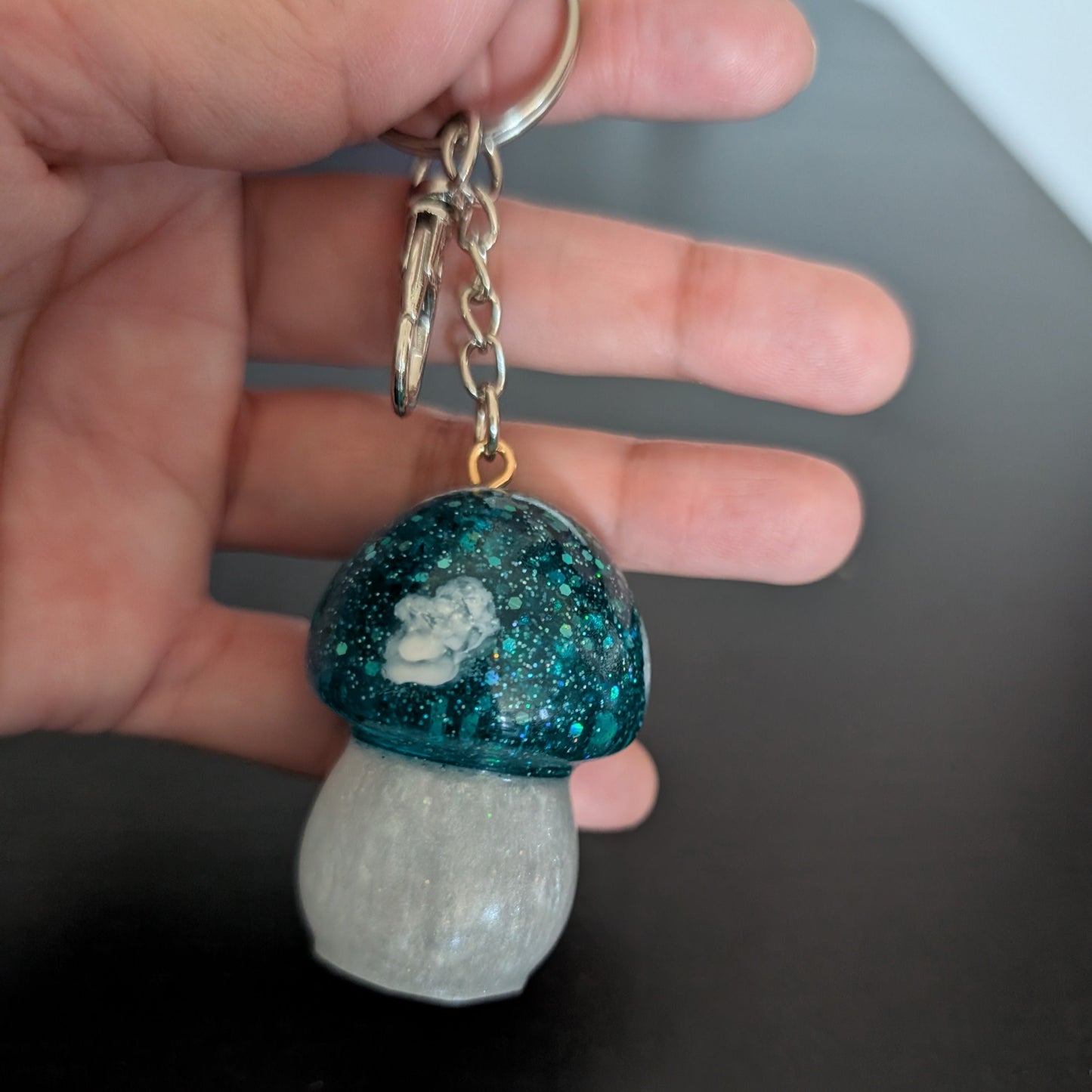 Keychain - Resin mushroom B